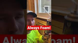 Download lagu Always foam around windows #shorts #youtubeshorts #diy mp3