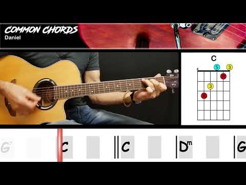 Daniel (ver1) - Elton John || EASY GUITAR LESSON | Scrolling Chords & Lyrics