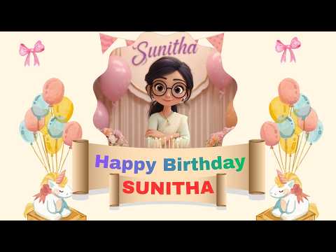 Happy Birthday Sunitha Song | Special Wishes for Sunitha | Rishi Wishes World
