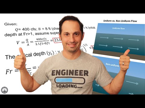 FE Exam Fluid Mechanics and Hydraulics | Steady and Unsteady Flow