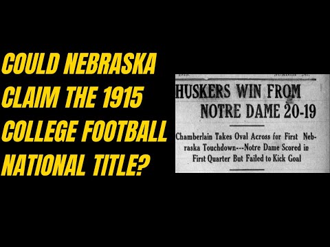 1915 College Football National Title: Did Nebraska Deserve the Crown?