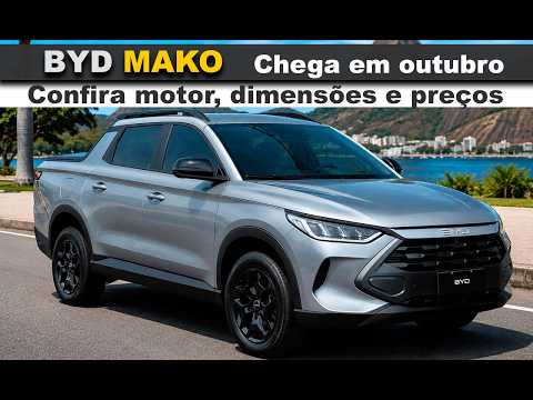 BYD Mako chega em outubro, em detalhes dimensões, motor, equipamentos e expectava de preços