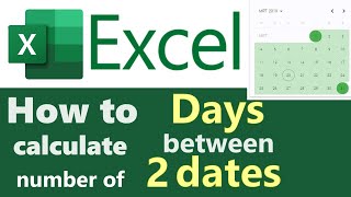 How to calculate the Number of days between two dates in Excel