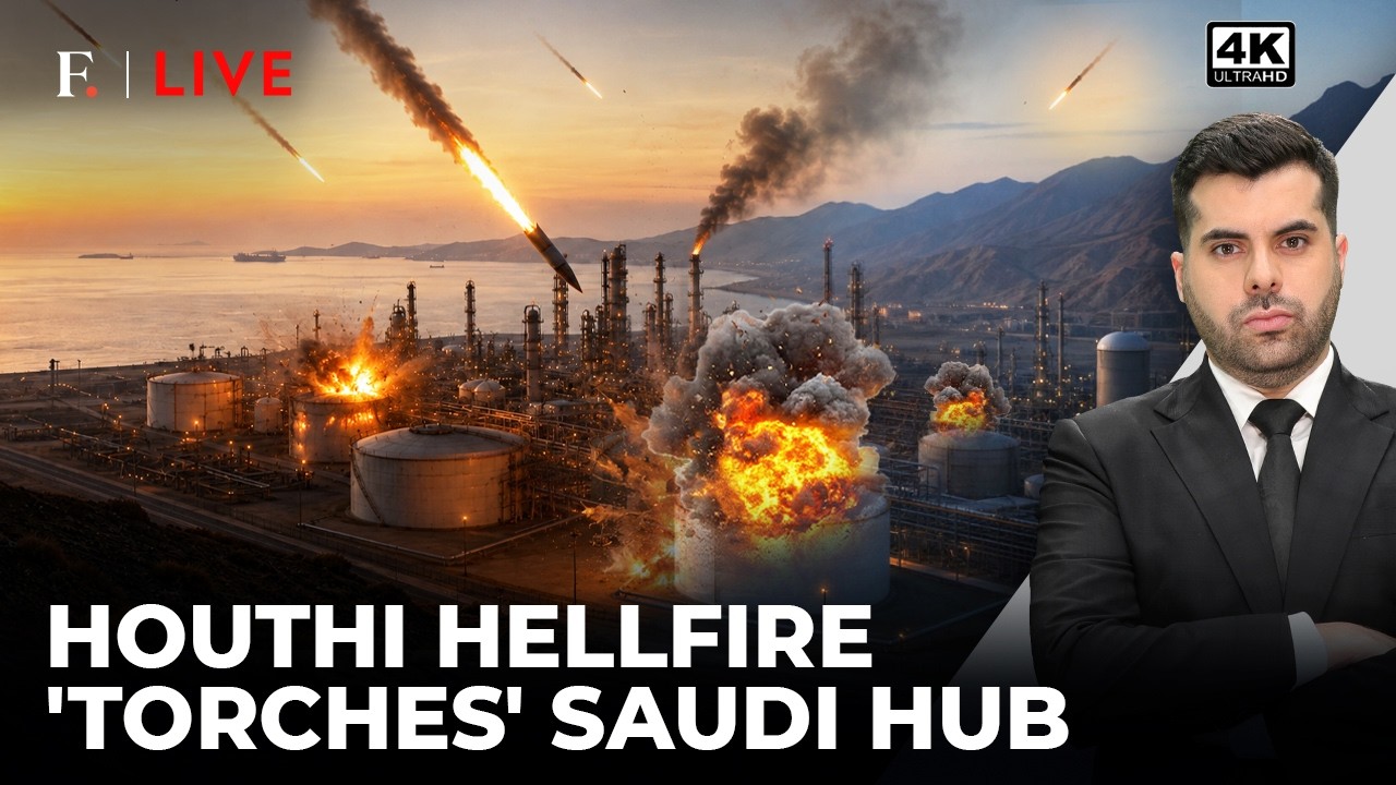 Houthis Claim Drone Strike On Saudi Aramco Refinery In Jizan | Firstpost Live | 4K