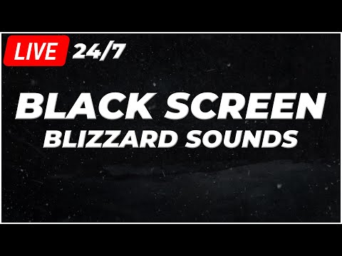 24/7 Heavy Blizzard & Snowstorm Sounds for Sleeping┇Epic Howling Wind & Winter Sounds ???? Black Screen