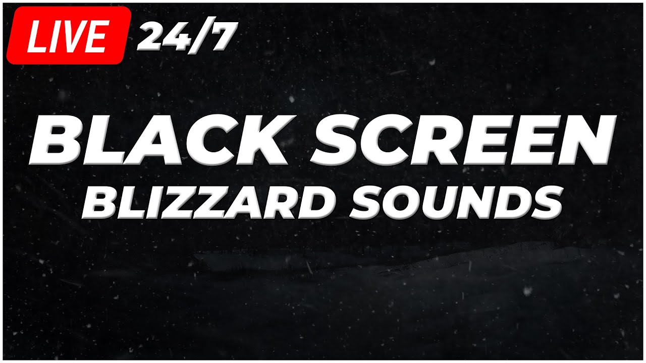 24/7 Heavy Blizzard & Snowstorm Sounds for Sleeping┇Epic Howling Wind & Winter Sounds 🔊 Black Screen