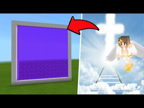 Minecraft Pe How To Make a Portal To The Heaven Dimension - Mcpe Portal To Heaven!!!