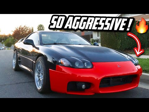 MY MITSUBISHI 3000GT VR4 GETS 99 FRONT END CONVERSION!!
