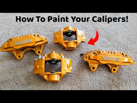 How To Paint Your Brake Calipers Using VHT Copper! Nissan 300zx Calipers Get Paint!