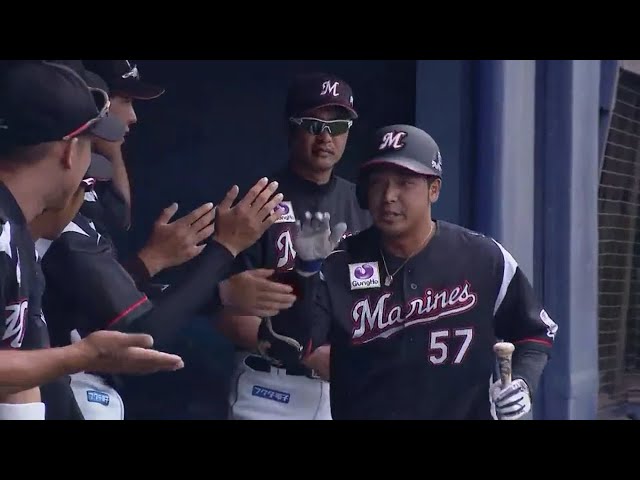 【ファーム】飛距離十分!! マリーンズ・香月一がライトへ特大の一発!! 2018/7/26 F-M(ファーム)