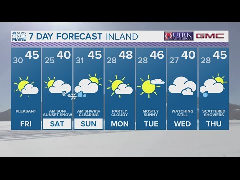 NEWS CENTER Maine Weather Forecast