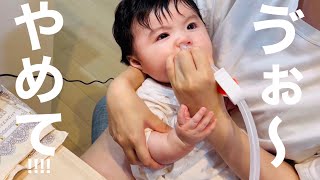 あまり何事にも動じない赤ちゃん/A baby who doesn't move about anything