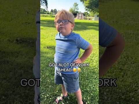 Lil man gotta lot on his plate 😂😭