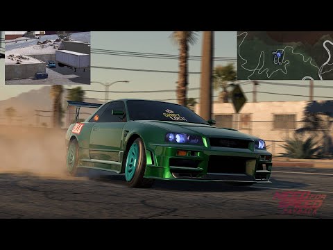 Find the Nissan Skyline GT-R V-Spec (1993) Shift Lock ride location and loose the cops!!!