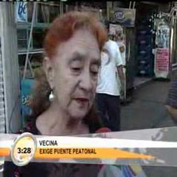 Persona cae de un puente