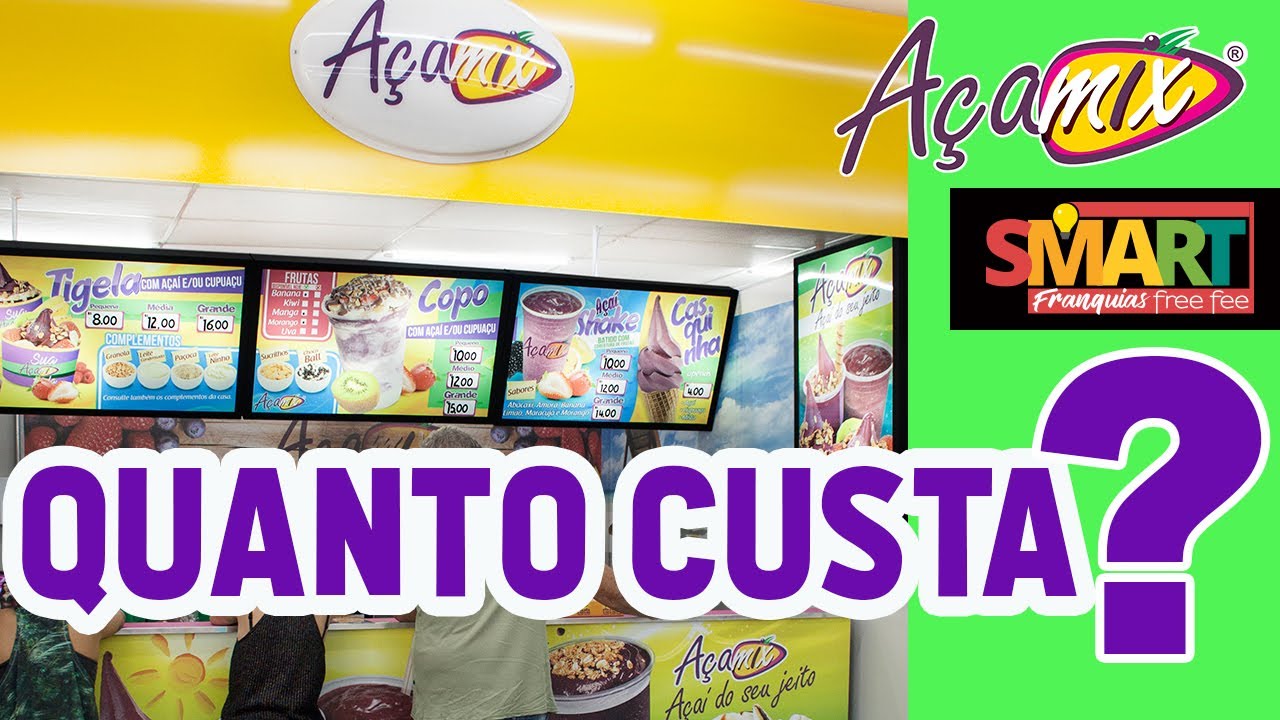 Quanto Custa Para Abrir Uma Franquia Barata de Açaiteria [ INVESTIMENTO TOTAL ] Açaí Frozen Expresso