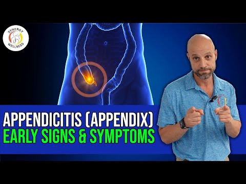 Appendicitis Early Signs & Symptoms (Appendix)
