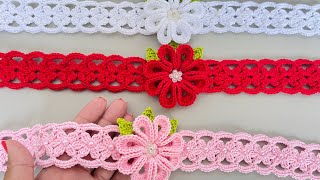 Tiara ou faixa em crochê para cabelo rápida e fácil
