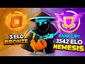 BRONZE To NEMESIS RANK In Roblox Rivals