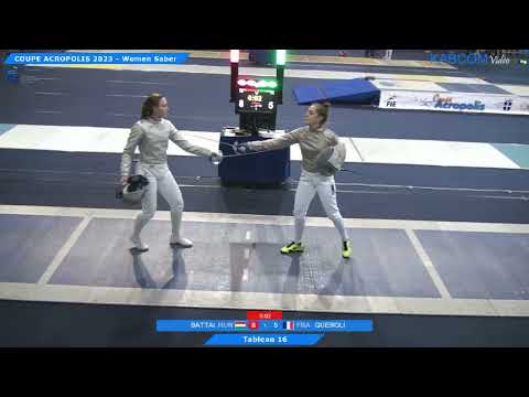 Coupe Acropolis 2023 SWS - L16 - Battai Sugar Katinka HUN v Caroline Queroli FRA