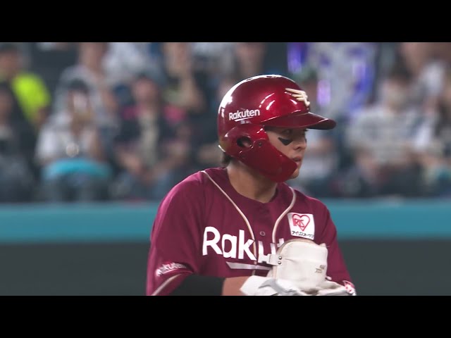 【2回表】チャンスをつなぐ!! イーグルス・黒川史陽 ライトへのタイムリー2ベースヒットで追加点!! 2025年7月6日 北海道日本ハムファイターズ 対 東北楽天ゴールデンイーグルス