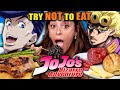 Try Not To Eat Jojo S Bizarre Adventure Strawberry Cake Lamb With Apple Relish Katsu Sandwich