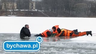 preview picture of video 'Ćwiczenia straży na zalewie w Bychawie'