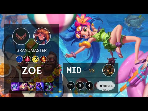 Zoe Mid vs Cassiopeia - EUW Grandmaster Patch 12.4