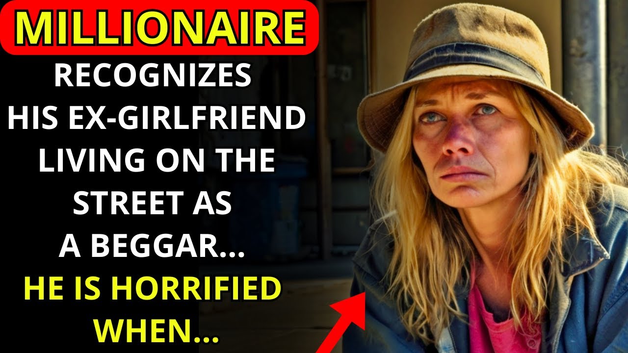 MILLIONAIRE RECOGNIZES HIS EX-GIRLFRIEND LIVING ON THE STREET AS A BEGGAR... WHEN HE DISCOVERS WHY..