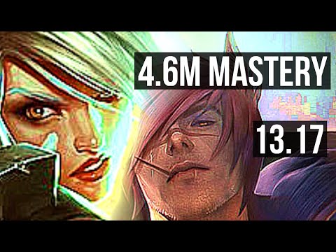 RIVEN vs SETT (TOP) | 4.6M mastery, 3200+ games, 7/2/7 | NA Master | 13.17
