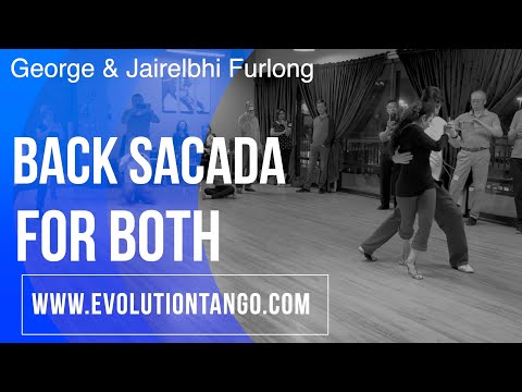 Advanced Argentine tango with George & Jairelbh: Back Sacadas for Both.