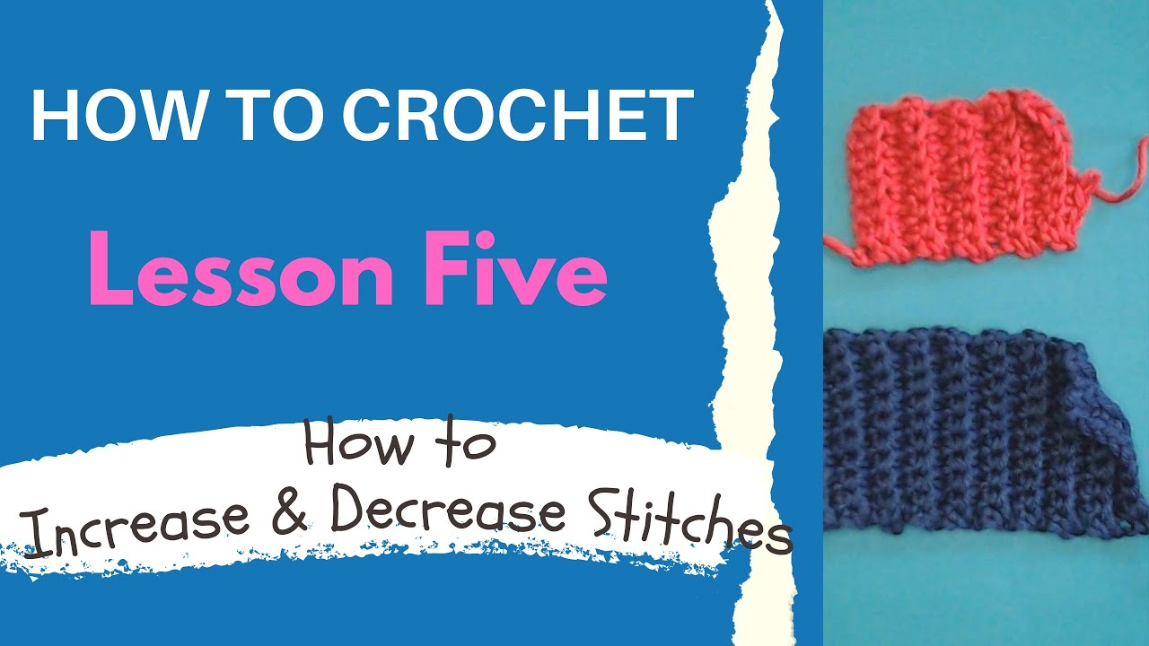 Increase & Decrease stitches like a pro! Beginners crochet lesson 5, super simple & easy!