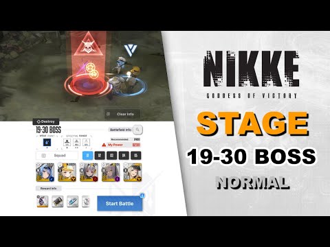 Stage 19-30 BOSS (Plate) Normal Mode | Goddess of Victory: Nikke