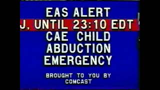 Comcast Emergency Alert System - Child Abduction Emergency (September 4, 2003)