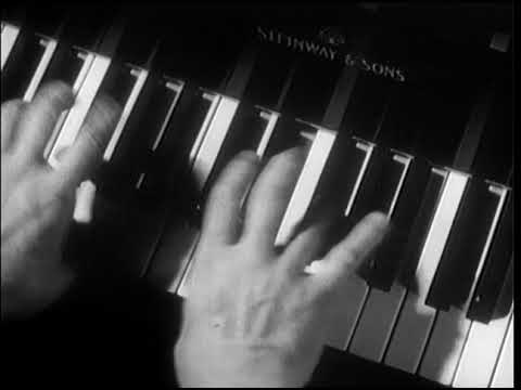 Artur Rubinstein, piano - Mendelssohn - Spinning Song, Op. 67 No.  4 (video)