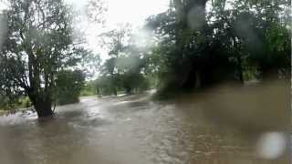 preview picture of video 'Mountain biking on flooded road - Fail'