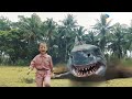 The Shark Jumps Out Of The Ground And Scares The Little Girl Land Shark YOUKU MONSTER MOVIE