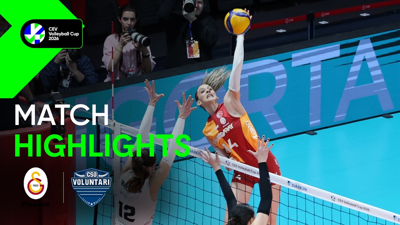 Highlights I Galatasaray Daikin ISTANBUL vs  C S O  VOLUNTARI 2005 | Women CEV Volleyball Cup 2026