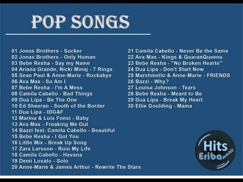 Pop Hits | Ava Max, Jonas Brothers, Bebe Rexha, Anne-Marie, Dua Lipa, Zara Larsson, Ariana Grande.