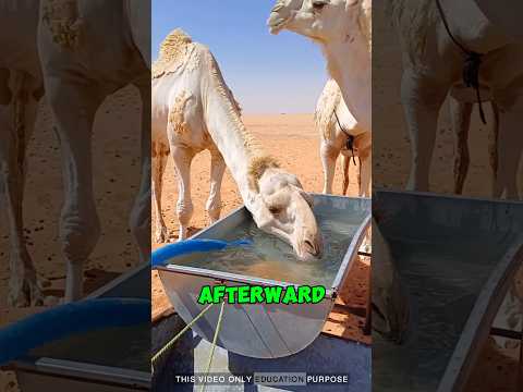 He Drives Into the Desert Every Day… Just to Feed Them: #animals #camel #viralvideo