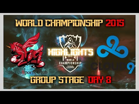 ahq eSports Gaming vs Cloud 9 - HIGHLIGHTS - Day 8 Group B - World Championship 2015 - LoL