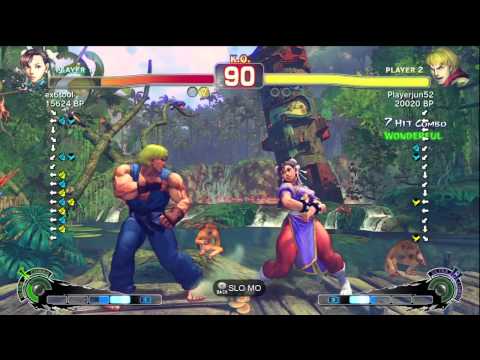 Playerjun52 [Ken] vs ex6tool [Chun] SSF4 Japanese Online Ranked Matches - TRUE-HD