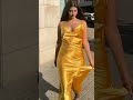 Yellow Silk Dress Shorts Youtubeshorts Viralvideo Shortsvideo Satin Silk Fashion Leather