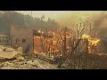 Pacific Palisades fire tears through residential neighborhoods, destroying homes.mp4