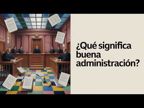 ¿Qué es la buena Administración en Derecho?