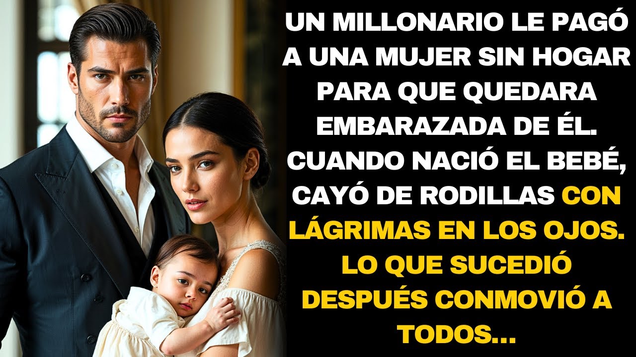 UN MILLONARIO PAGÓ A UNA MUJER SIN HOGAR POR UN HIJO. LO QUE PASÓ DESPUÉS EMOCIONÓ A TODOS...