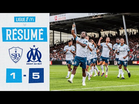 Brest 1-5 OM : Le résumé du match