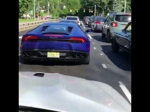 Thumbnail for Ford Mustang 1969 vs Lamborghini Huracan Engine Sound | Monsters by Lamborghini Islero