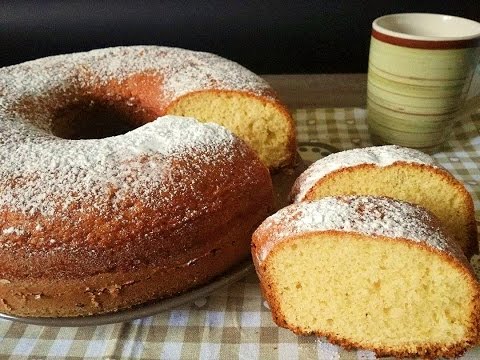 Ciambellone della nonna alto e soffice -Grandmother's donut