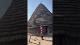 Inside this giant hut in an African village #shortvideo